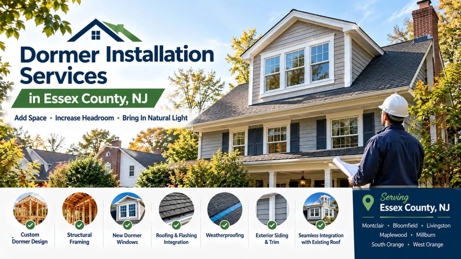 Can You Add a Dormer to an Existing Roof? Essex County NJ Guide