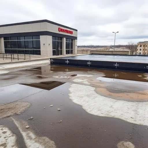 Before Flat Roof Replacement Project in Essex County, NJ