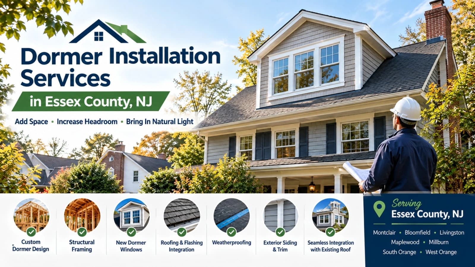 Can You Add a Dormer to an Existing Roof? A Guide for Essex County, NJ Homeowners