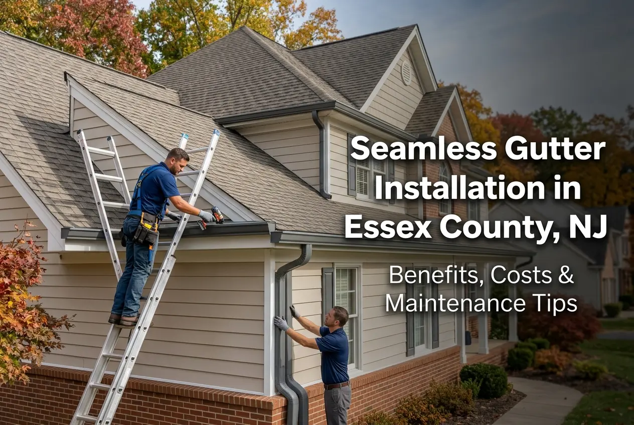 Seamless Gutter Installation in Essex County, NJ | Benefits, Costs & Maintenance Tips